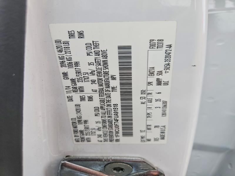 Aukcja sprzedaży 2015 Ford Escape, vin: 1FMCU0F74FUA91518, numer aukcji: 55616936
