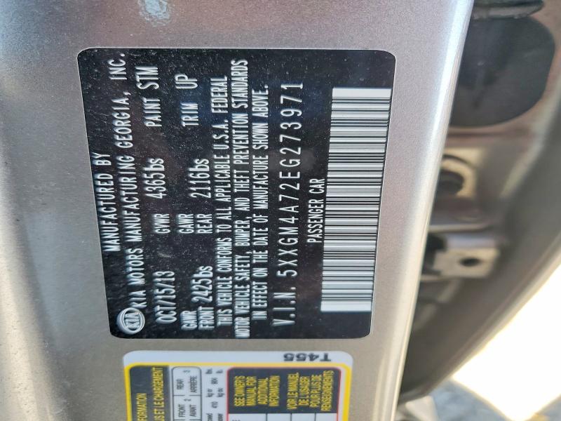 Продаж на аукціоні авто 2014 Kia Optima, vin: 5XXGM4A72EG273971, номер лоту: 53403006