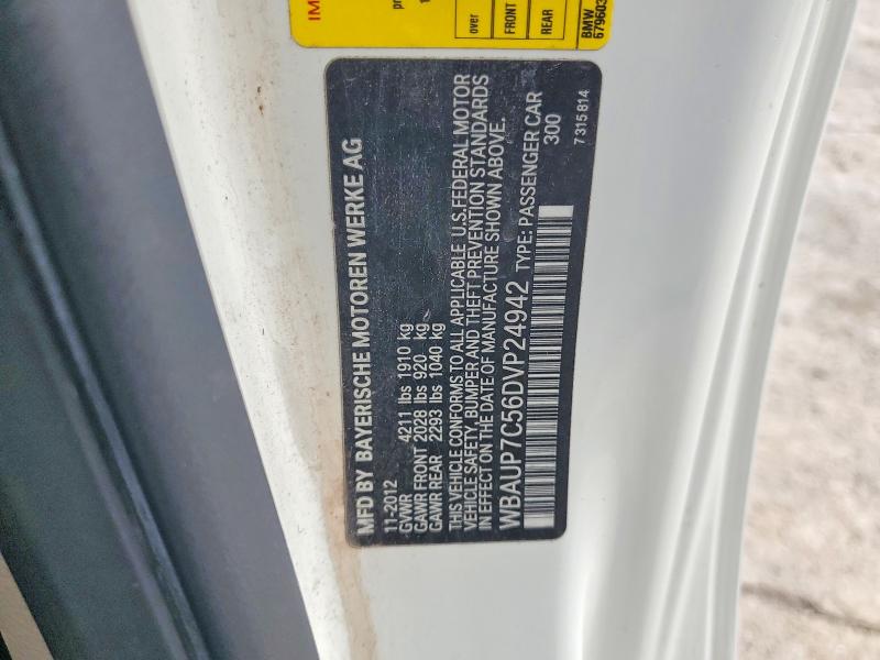 54344566 :رقم المزاد ، WBAUP7C56DVP24942 vin ، 2013 Bmw 128 مزاد بيع