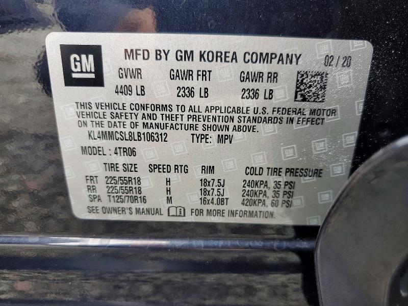 Продаж на аукціоні авто 2020 Buick Encore Gx, vin: KL4MMCSL8LB106312, номер лоту: 52601596