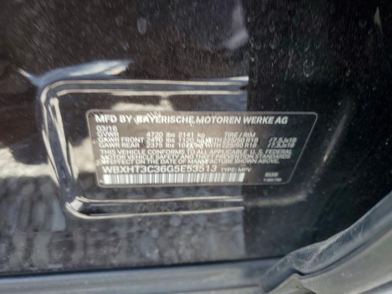53092616 :رقم المزاد ، WBXHT3C36G5E53513 vin ، 2016 Bmw X1 مزاد بيع
