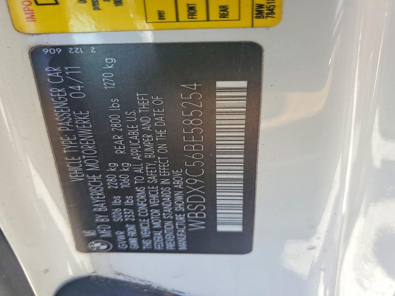 Продажа на аукционе авто 2011 Bmw M3, vin: WBSDX9C56BE585254, номер лота: 53140446