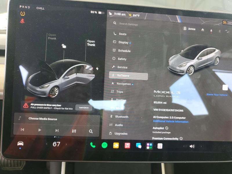 Продажа на аукционе авто 2019 Tesla Model 3, vin: 5YJ3E1EA7KF314366, номер лота: 51956056