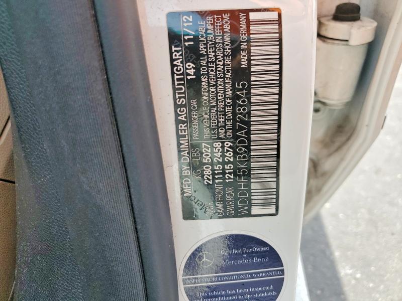 Aukcja sprzedaży 2013 Mercedes-benz E, vin: WDDHF5KB9DA728645, numer aukcji: 52750786