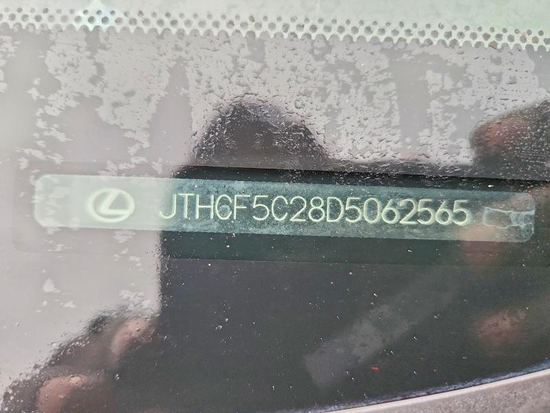 Aukcja sprzedaży 2013 Lexus Is, vin: JTHCF5C28D5062565, numer aukcji: 58785286
