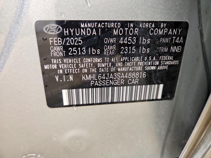 Продажа на аукционе авто 2025 Hyundai Sonata, vin: KMHL64JA3SA488816, номер лота: 53885536