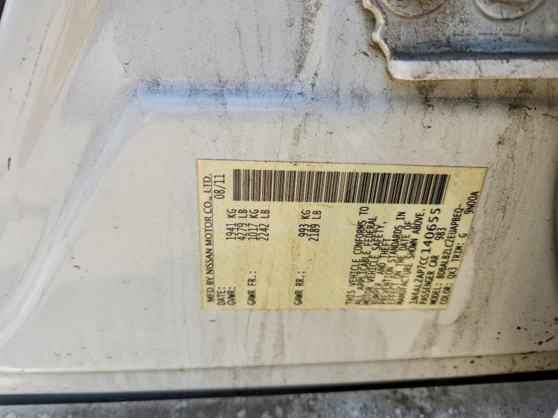 Продаж на аукціоні авто 2012 Nissan Altima, vin: 1N4AL2AP7CC140655, номер лоту: 54837696