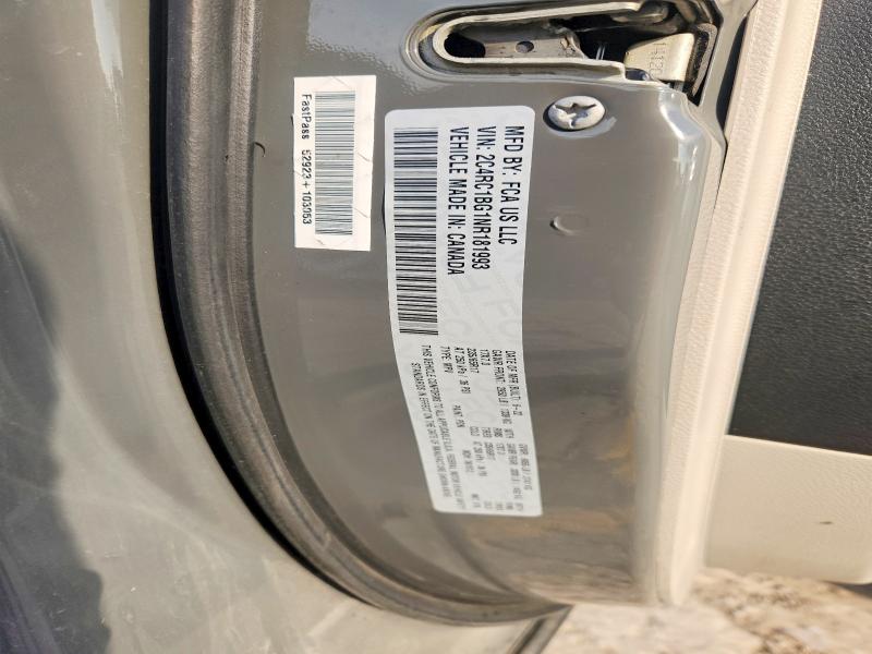 Продажа на аукционе авто 2022 Chrysler Pacifica, vin: 2C4RC1BG1NR181993, номер лота: 54075766