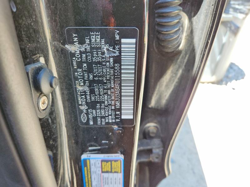 Aukcja sprzedaży 2015 Hyundai Tucson, vin: KM8JU3AG4FU115588, numer aukcji: 55632596