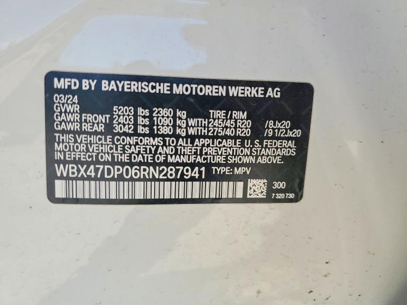 Продаж на аукціоні авто 2024 Bmw X3, vin: WBX47DP06RN287941, номер лоту: 52971496