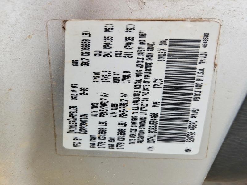 2003 Dodge Ram 1500 მანქანა იყიდება აუქციონზე, vin: 1D7HU18D83J594460, აუქციონის ნომერი: 51982376