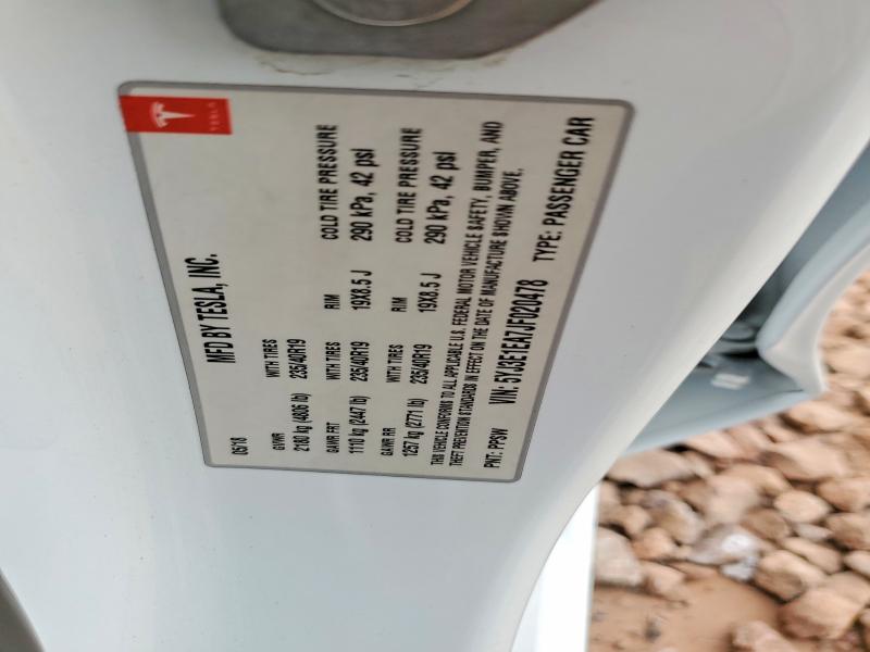 52228206 :رقم المزاد ، 5YJ3E1EA7JF020478 vin ، 2018 Tesla Model 3 مزاد بيع