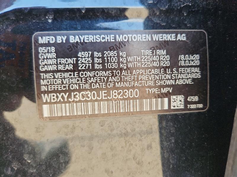 Aukcja sprzedaży 2018 Bmw X2, vin: WBXYJ3C30JEJ82300, numer aukcji: 54661816