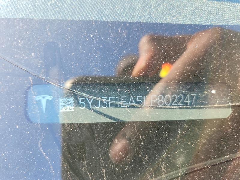 Продаж на аукціоні авто 2020 Tesla Model 3, vin: 5YJ3E1EA5LF802247, номер лоту: 53379726