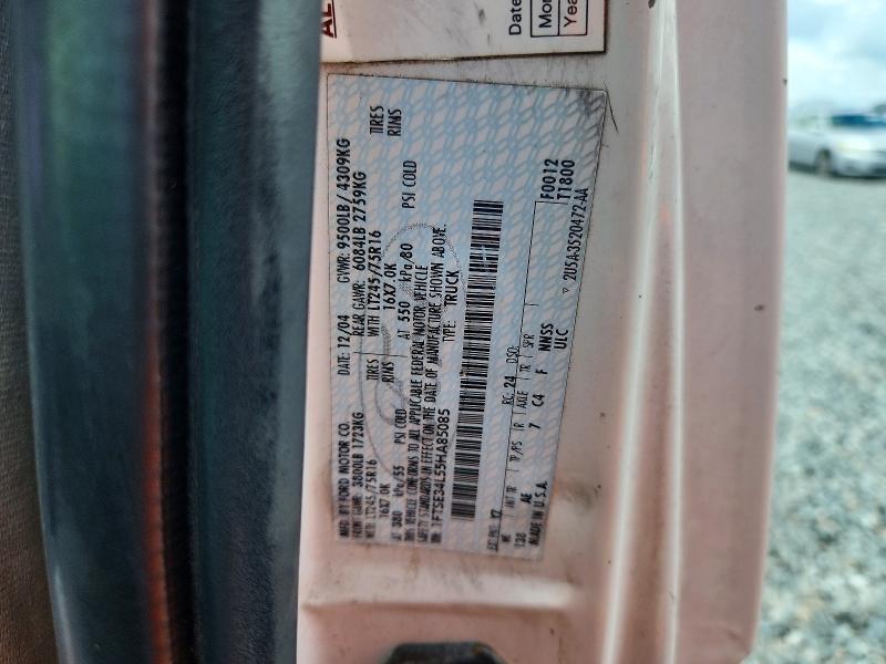 54846426 :رقم المزاد ، 1FTSE34L55HA85085 vin ، 2005 Ford E-250 مزاد بيع