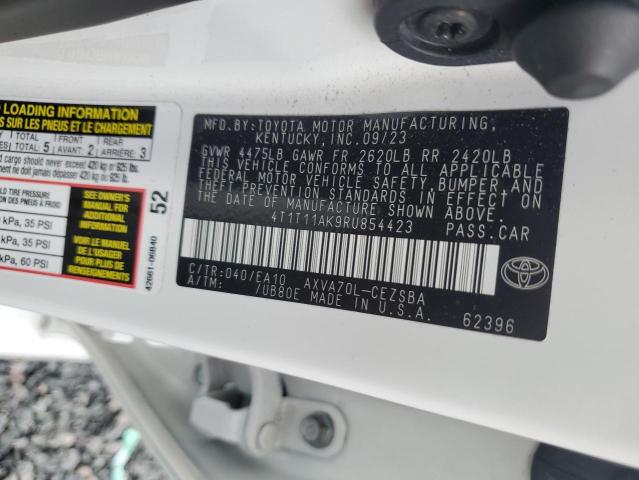 Продажа на аукционе авто 2024 Toyota Camry, vin: 4T1T11AK9RU854423, номер лота: 53873506