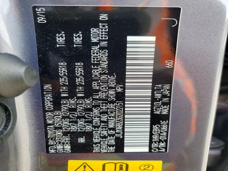 Aukcja sprzedaży 2016 Lexus Nx 200t, vin: JTJYARBZ3G2022151, numer aukcji: 54492866