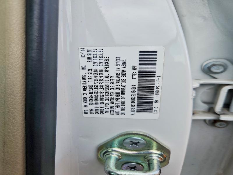 53386516 :رقم المزاد ، 5J8TB4H52EL024984 vin ، 2014 Acura Rdx مزاد بيع
