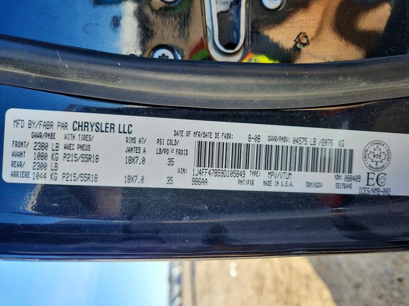 Продажа на аукционе авто 2009 Jeep Compass, vin: 1J4FF47B59D105849, номер лота: 53205146