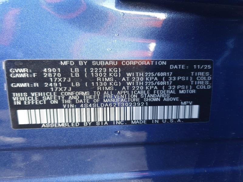 Продажа на аукционе авто 2026 Subaru Forester, vin: 4S4SLDA62T3023921, номер лота: 51762226