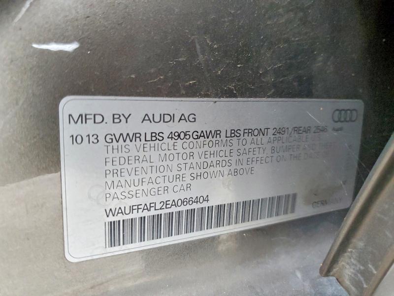 Продаж на аукціоні авто 2014 Audi A4, vin: WAUFFAFL2EA066404, номер лоту: 53227356