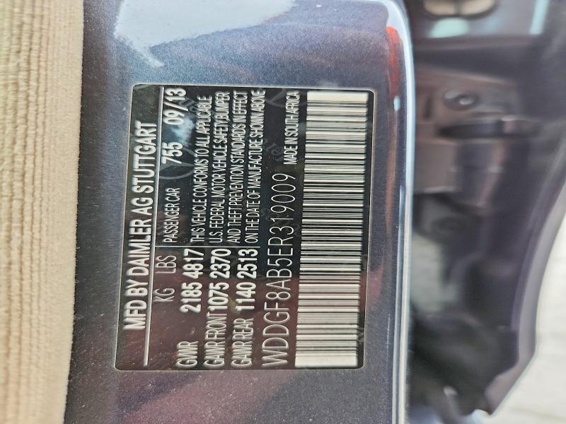 54533566 :رقم المزاد ، WDDGF8AB5ER319009 vin ، 2014 Mercedes-benz C مزاد بيع