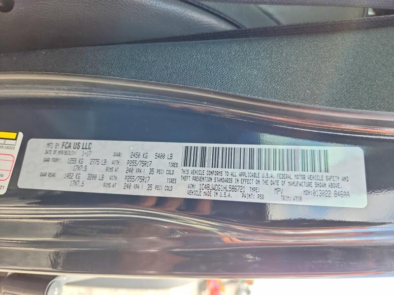 Aukcja sprzedaży 2017 Jeep Wrangler Unlimited, vin: 1C4BJWDG1HL586721, numer aukcji: 55133036
