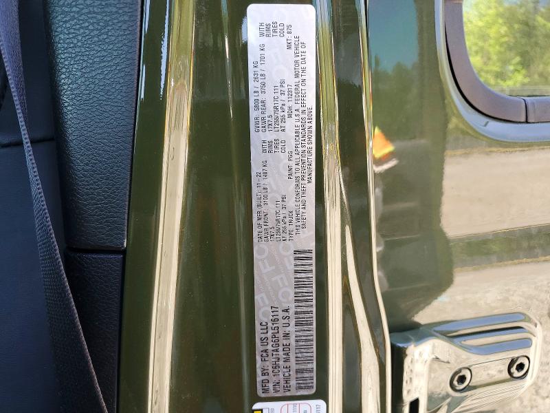52596086 :رقم المزاد ، 1C6HJTAG6PL516117 vin ، 2023 Jeep Gladiator مزاد بيع