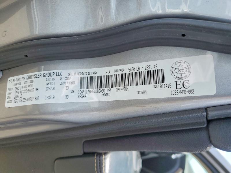 Продаж на аукціоні авто 2014 Jeep Cherokee, vin: 1C4PJLAB0EW189086, номер лоту: 53552836