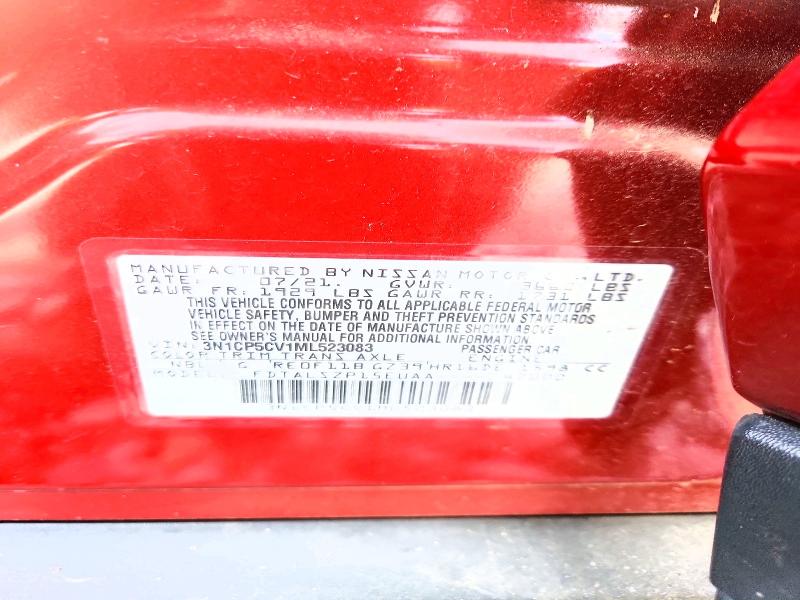 2021 Nissan Kicks მანქანა იყიდება აუქციონზე, vin: 3N1CP5CV1ML523083, აუქციონის ნომერი: 55194926