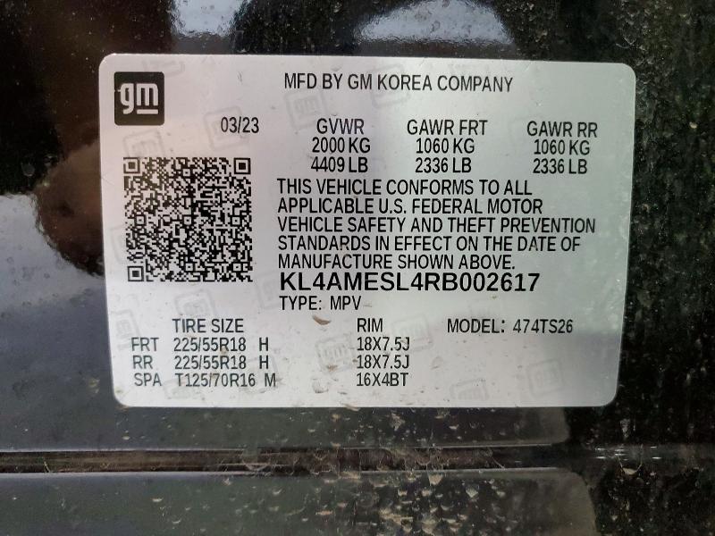 2024 Buick Encore Gx მანქანა იყიდება აუქციონზე, vin: KL4AMESL4RB002617, აუქციონის ნომერი: 52706916