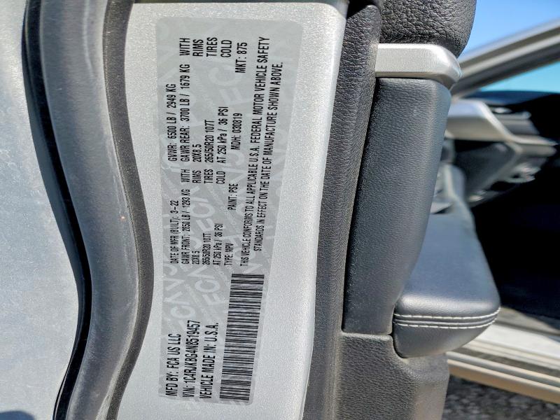 52534456 :رقم المزاد ، 1C4RJKBG4N8519457 vin ، 2022 Jeep Grand Cherokee مزاد بيع