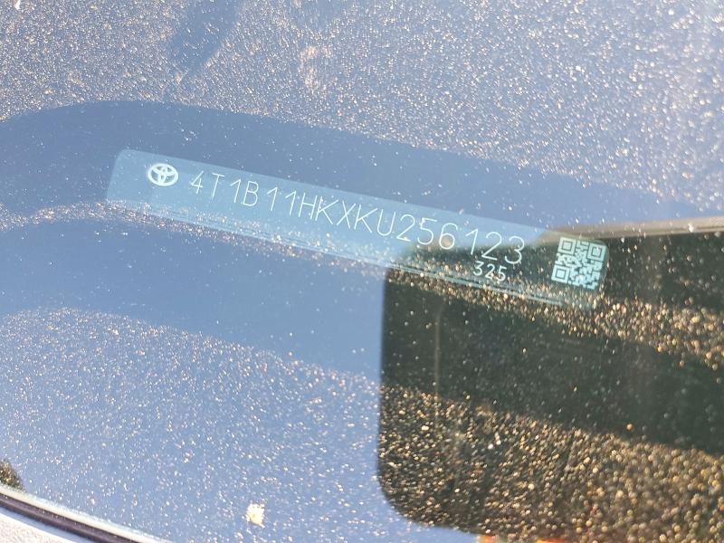 Aukcja sprzedaży 2019 Toyota Camry, vin: 4T1B11HKXKU256123, numer aukcji: 52560826