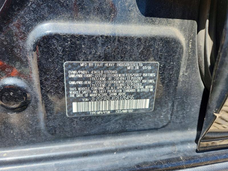 52448516 :رقم المزاد ، JF2GPABCXG8326456 vin ، 2016 Subaru Crosstrek مزاد بيع