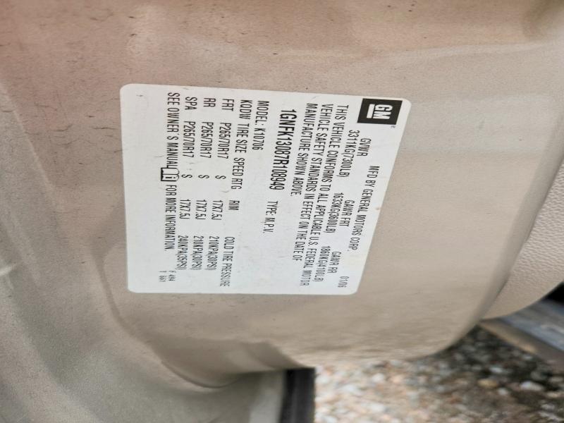 Aukcja sprzedaży 2007 Chevrolet Tahoe, vin: 1GNFK13087R108949, numer aukcji: 51707476