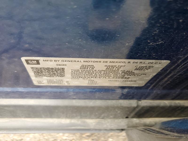 52755166 :رقم المزاد ، 3GNAXKEV7LL338932 vin ، 2020 Chevrolet Equinox مزاد بيع