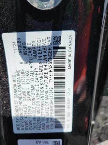Продажа на аукционе авто 2025 Honda Civic, vin: 2HGFE4F81SH315342, номер лота: 54476556