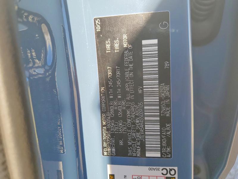 53263206 :رقم المزاد ، JTEVA5AR4S5009105 vin ، 2025 Toyota 4runner مزاد بيع