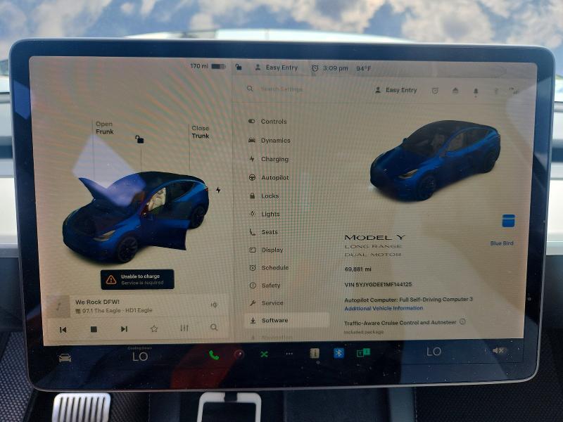 Aukcja sprzedaży 2021 Tesla Model Y, vin: 5YJYGDEE1MF144125, numer aukcji: 53431036