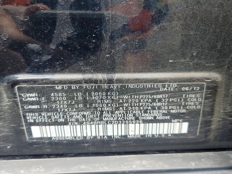 54417946 :رقم المزاد ، 4S4BRBLC2D3205626 vin ، 2013 Subaru Outback مزاد بيع