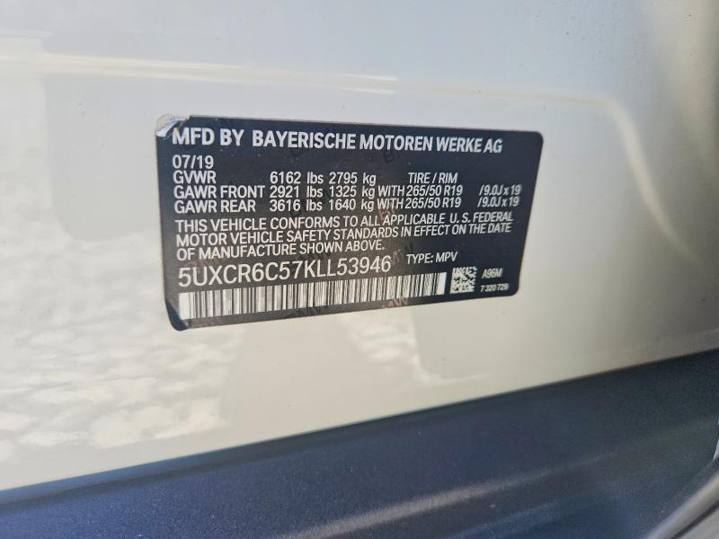 Продаж на аукціоні авто 2019 Bmw X5, vin: 5UXCR6C57KLL53946, номер лоту: 53337136