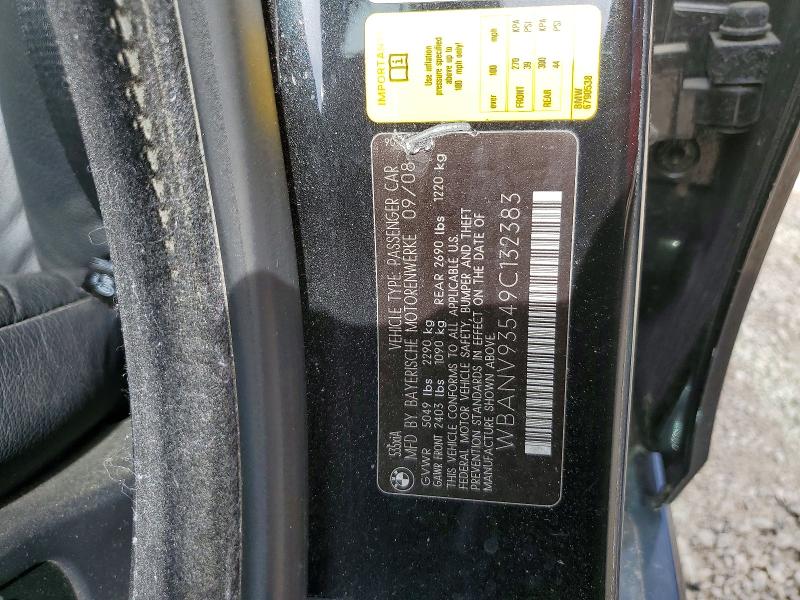 Продаж на аукціоні авто 2009 Bmw 535, vin: WBANV93549C132383, номер лоту: 53321916