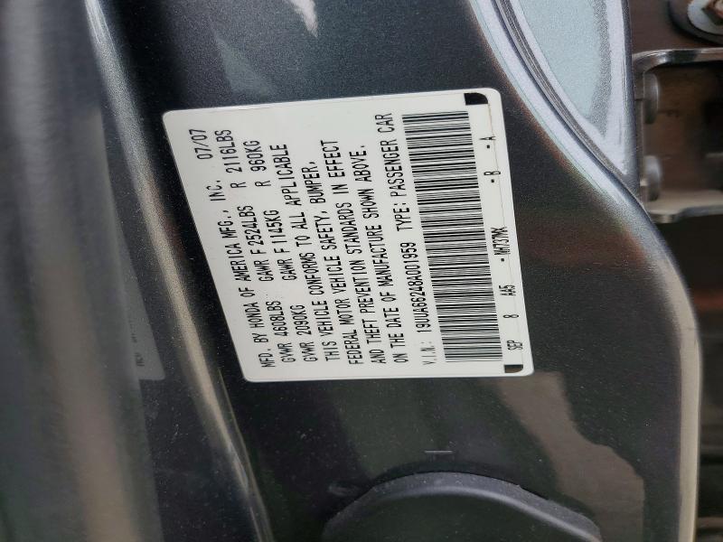 Продаж на аукціоні авто 2008 Acura Tl, vin: 19UUA66248A001959, номер лоту: 52157916