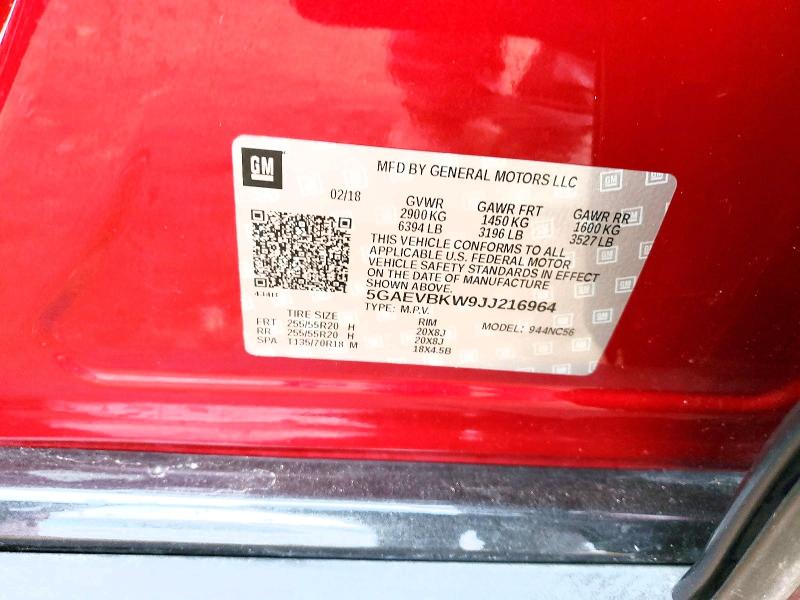 Продажа на аукционе авто 2018 Buick Enclave, vin: 5GAEVBKW9JJ216964, номер лота: 53569056