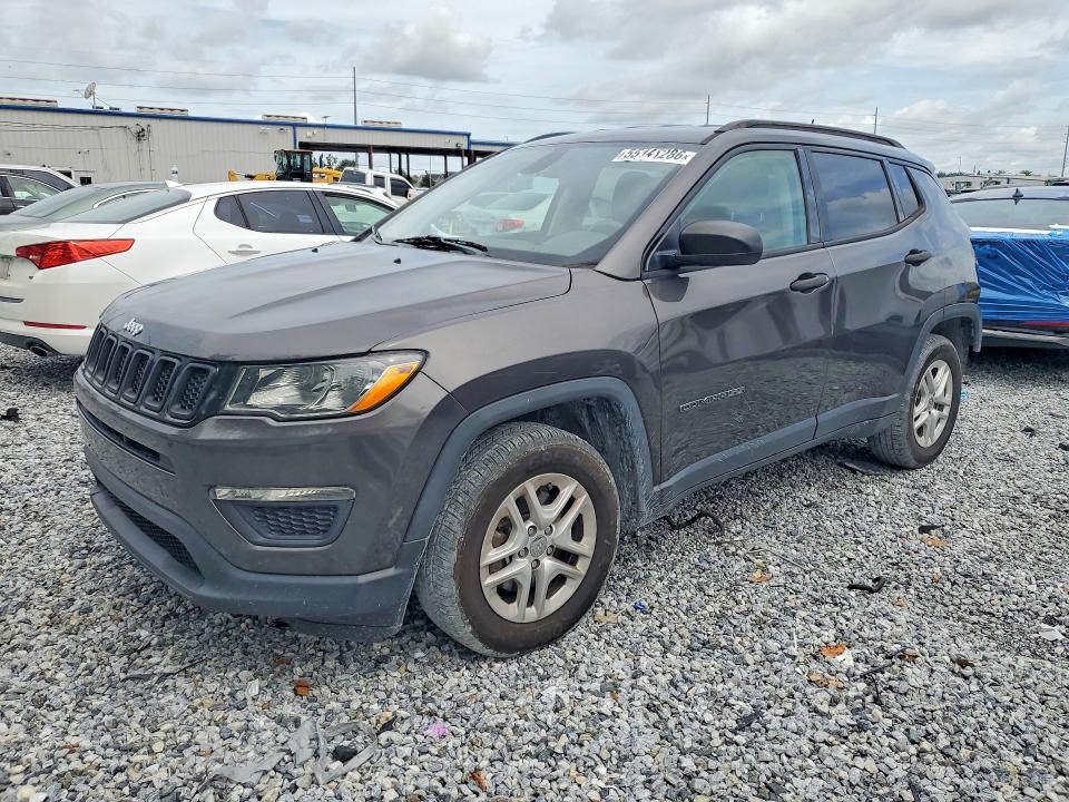 Продаж на аукціоні авто 2018 Jeep Compass, vin: 3C4NJCAB2JT368642, номер лоту: 55141286