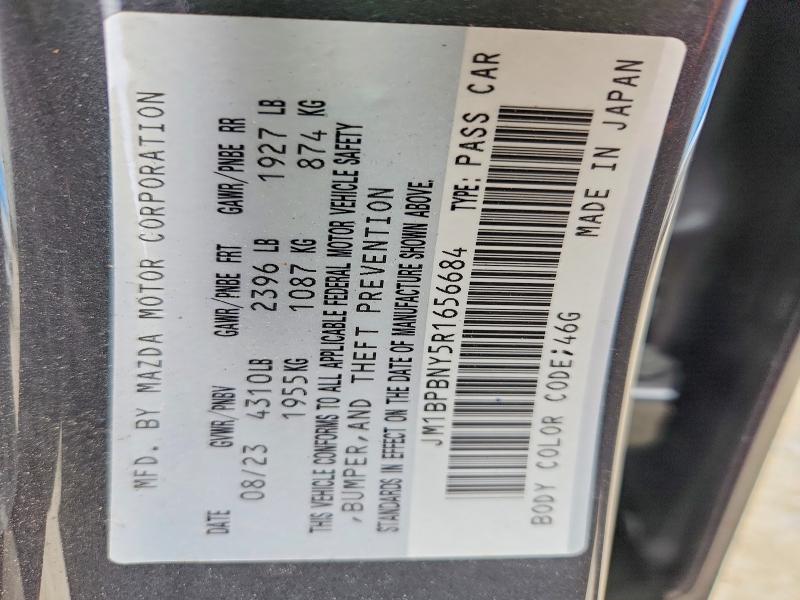 54024536 :رقم المزاد ، JM1BPBNY5R1656684 vin ، 2024 Mazda 3 مزاد بيع