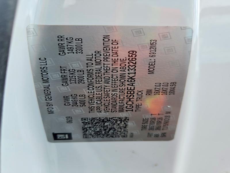 Aukcja sprzedaży 2019 Chevrolet Colorado, vin: 1GCHSBEA6K1332659, numer aukcji: 53163586