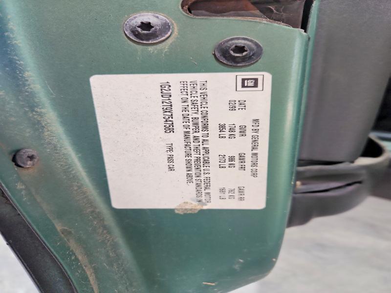 Продаж на аукціоні авто 1999 Pontiac Sunfire, vin: 1G2JD12T9X7547585, номер лоту: 52772406
