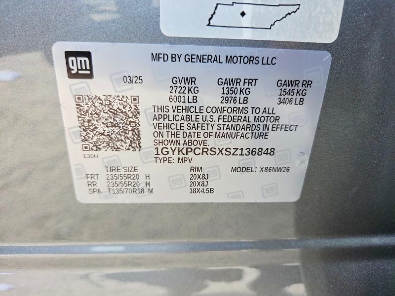 Aukcja sprzedaży 2025 Cadillac Xt6, vin: 1GYKPCRSXSZ136848, numer aukcji: 53788766