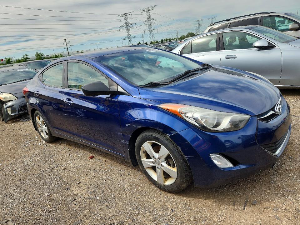 55064756 :رقم المزاد ، KMHDH4AE1DU489160 vin ، 2013 Hyundai Elantra مزاد بيع